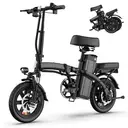 Vélo électrique pliable 14 pouces – Batterie 48 V 7,5 Ah (autonomie 40-60 km), moteur 250 W Noir image 1