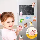 JoyCat Wooden Animal Alphabet Magnets - Large A-Z Fridge Set, 26 Pieces for Toddlers image 2
