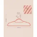 Velvet Hanger, 42.7x22x0.6cm, Rose Gold and Light Pink, Set of 50 image 6