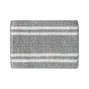 Anika Bath Mat Microfibre Chenille Stripe Grey/White 40x60cm image 0