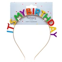 Nutmeg Party Headband Its My Birthday Metal Multicolour image 0