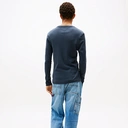 Tommy Hilfiger TJM Original T-shirt côtelé à manches longues pour homme noir iris - S image 3