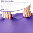 Miss Lulu Good Nite Yoga Mat Exercise Mats Workout Pilates Fitness Mat for Women Men Non-Slip Thick 10mm High Density Gymnastics Mats with Carry Strap Tpe 183 x 61 x 1cm (Green/Black) Purple 183*61*1cm image 4