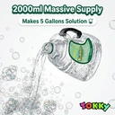 Tokky 2000ml Concentrated Bubble Solution Refill - Makes 5 Gallons, Safe & Non-Toxic, Compatible with Bubble Machines, Guns, Wands, Summer Outdoor Party Essential for Kids image 1
