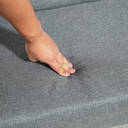 HOMCOM 2 Seater Sofa Modern Linen Fabric Upholstery Tufted Couch with Rubberwood Legs for Living Room and Kitchen, Dark Grey image 8