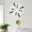 33pcs PVC mirror stickers with black and silver lines for living room decoration image 1
