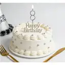 Morrisons Cake Candle Sparkler Number 8 Silver image 3