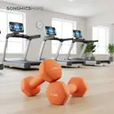 SONGMICSHOME  Lot de 2 haltères courts hexagonaux, entraînement de fitness et de musculation, orange image 3