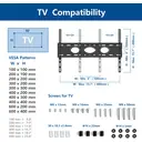 Mobile TV Stand on Wheels for 32-70 Inch Flat Curved TVs,Rolling TV Cart Trolley with Tempered Glass Base Swivel TV Floor Stand Height Adjustment Max VESA 600x400m,up to 50kg image 6