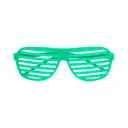 Unique Party Neon Shutter Shade Glasses, 4 Pack image 5