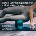 Therabody WaveRoller, Vibrating Roller for Sore Muscles, High-Density Foam, Reduces Muscle Tension, Black image 7