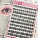 MeoMagic Extensions de cils Classique (sans colle/à pinces) - 10 lignes - WM9 image 0