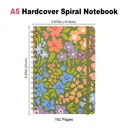 Jubiluu Carnet ligné A5 à spirales et couverture rigide florale - Garden Bloom image 2