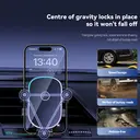 Pavarel CH75 support de voiture 2-en-1 à fixation forte avec base et pinze à arceau - Noir image 6