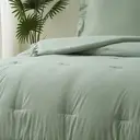 Meeallhome  Comforter Set  Vintage Ruffle Bed Set 200*200cm/50*75cm*2   Turquoise image 3