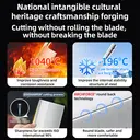 WANGMAZI Household all steel kitchen knife for precise cutting, slicing, anti sticking, sharp, anti mold, moisture-proof, cooked food processing, Western cuisine, streamlined cooking, core cutting tools image 6