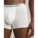 Ralph Lauren Classic Stretch-Cotton Trunk 3-Pack - White/Heather/Black AOPP image 3