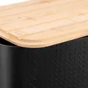 Bodum BISTRO Bread Box Small - Black with Bamboo Lid image 1