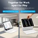 Rexsun Tablet Keyboard Case – Magnetic Floating Design， Detachable Protective Cover， Precision Trackpad for iPad Pro 11"/Air 10.9"/11"， Model P11-2 (White) image 6