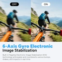 SJCAM C200 Pro 4K Action Camera with 6-Axis EIS Stabilization 1.3 Inch Touch Screen 95 Mins Recording 5m Naked Waterproof 40m with Case Ultra Compact 6.8×3.4×2.7cm 20MP Photo Fast 5GHz WiFi to Phone Slow Motion for Vlogging Motorcycle Outdoor Sports image 2