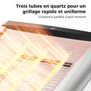 Woox MX0206 Grille-pain mécanique 900 W avec 3 tubes de chauffe – Argent image 4