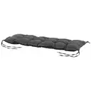 Outsunny Coussin de Banc de Jardin Rembourrage Épais 100 x 40 cm Gris Foncé | Doux, Intérieur et Extérieur image 4