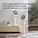 Airmate luchtcirculatieventilatoren met verstelbare hoogte [0,45–1,08 m], 3 bladen, windafstand 10 m, draaiknopbediening, afneembaar en draagbaar, nieuw binnen image 3