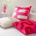 Heya Home Archie Cushion Square Pink/Red 45x45cm image 6
