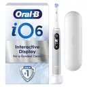 Oral-B iO6 Adult Electric Toothbrush, 1 Toothbrush Head, 5 Modes with Teeth Whitening, UK 2 Pin Plug, Travel Case, Grey Opal image 0