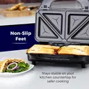 Tower T27020 3-in-1 Deep Fill Sandwich Maker with Interchangeable Waffle Plates, Stainless Steel image 6
