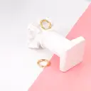 16mm Gold Plated Hoop Earrings – 2.5mm Thick Stainless Steel Tube Hoops, Polished Minimalist Jewelry image 5