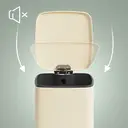 SONGMICSHOME  Trash Can, 8-Gallon Trash Bin, Stainless Steel Kitchen Garbage Can, Sand Beige image 7