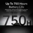 RAPOO VT7 Wireless Gaming Mouse， True 8K Wireless Polling Rate， 53g Lightweight， Up to 750 Hr Battery， Nordic nRF54L15 MCU， 100-Million Mechanical Switch， 10 Programmable Buttons - Black image 4