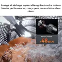 Roborock Zeo Lite Gray Lave-linge séchant avec technologie de séchage Zeo-Cycle, 10 kg de lavage, 6 kg de séchage, 27 programmes de lavage avec contrôle via application, système d’auto-nettoyage LintClear, dosage automatique image 2