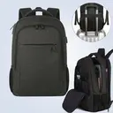 Backpack Men， Large Laptop Backpack 17.3 Inch School Backpack Laptop Bag with USB Charging Port Anti Theft Business Work Travel Backpack Teenager Notebook College Tech Women， Black， New Year Sale ， Top gift picks image 0