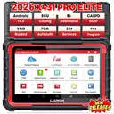 LAUNCH X431 PRO ELITE 8 inch Car Diagnostic Tools Auto OBD OBD2 Scanner All System CAN FD/DOIP Active Test 31 Reset ECU Coding image 1