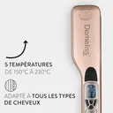 SAINT ALGUE Demeliss Titanium - Lisseur Vapeur Professionnel à Plaques Titane, Hydratation Intense, Or image 4