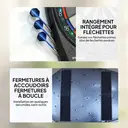 SPORTNOW Cible de Fléchettes Électronique, Jeu de Fléchettes Électronique lumineuse avec écran LED surdimensionné rechargeable, 6 projectiles, 24 pointes, 34 jeux, 2235 variantes, pour 8 joueurs image 8