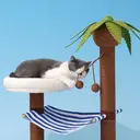 ZEZE Coconut Cat Scratching Post, Vertical Durable Scratcher, Cat Claw Grinding Toy image 4