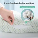 Welskin V-Shaped Maternity Pillow, Soft Air-Layer Fabric, High-Resilience PP Cotton Filling, 19.7×19.7×5.9 in – Model XT-01 image 4