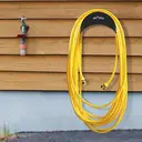 Flora Guard Lot de 2 supports muraux pour tuyau en métal anticorrosif 29 cm - Noir image 3