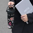 Goom Art Life Series Gobelet à fleurs noir - 600 ml image 3