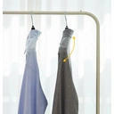 ANQI Wide Shoulder, Anti-Hump Jacket Hanger,Black,Pack of 20 image 5