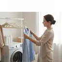 30 Pack Kids' Velvet Non-Slip Clothes Hangers, Slim Profile, Beige, Ideal for Baby & Children's Apparel image 3