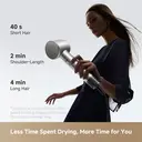 MOVA Shine 10 Hair Dryer with Moisturising Care, 110,000RPM, Quiet Motor, Plasma Ions, Compact, Silver image 7