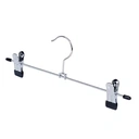 ANQI Pants Hangers with Clips, Metal Hanger with Adjustable Clips, Silver, 20 Pack image 0