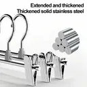 SNSP Trouser Drying Rack, Holder, Clip  Drying Rack Stainless Steel Trouser Clip Trouser Hangin 10pcs Pants Clips image 2