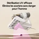 ochama Aspirateur anti-acariens avec stérilisation UV - Nettoyeur de matelas, compartiments séparés pour la poussière et les acariens, élimination des acariens par lumière UV-C, affichage à l'écran en temps réel, aspiration puissante - Pour literie, tapis, maisons avec animaux domestiques, contrôle des acariens, nettoyage domestique image 6