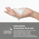 Masque de sommeil Zoesmien ZSM2320, masque pour les yeux ultra-fin bloquant la lumière, matériau en soie de mûrier et fibre de polyester, bande élastique réglable, gris, pour une utilisation à domicile pour le sommeil image 8