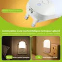 Vivreal Lumière Nocturne avec 5 Niveaux de Luminosité, 3 Modes (AUTO/ARRÊT/MARCHE), Veilleuse pour Enfants pour Chambre, Escaliers, Couloir, Blanc Chaud image 5